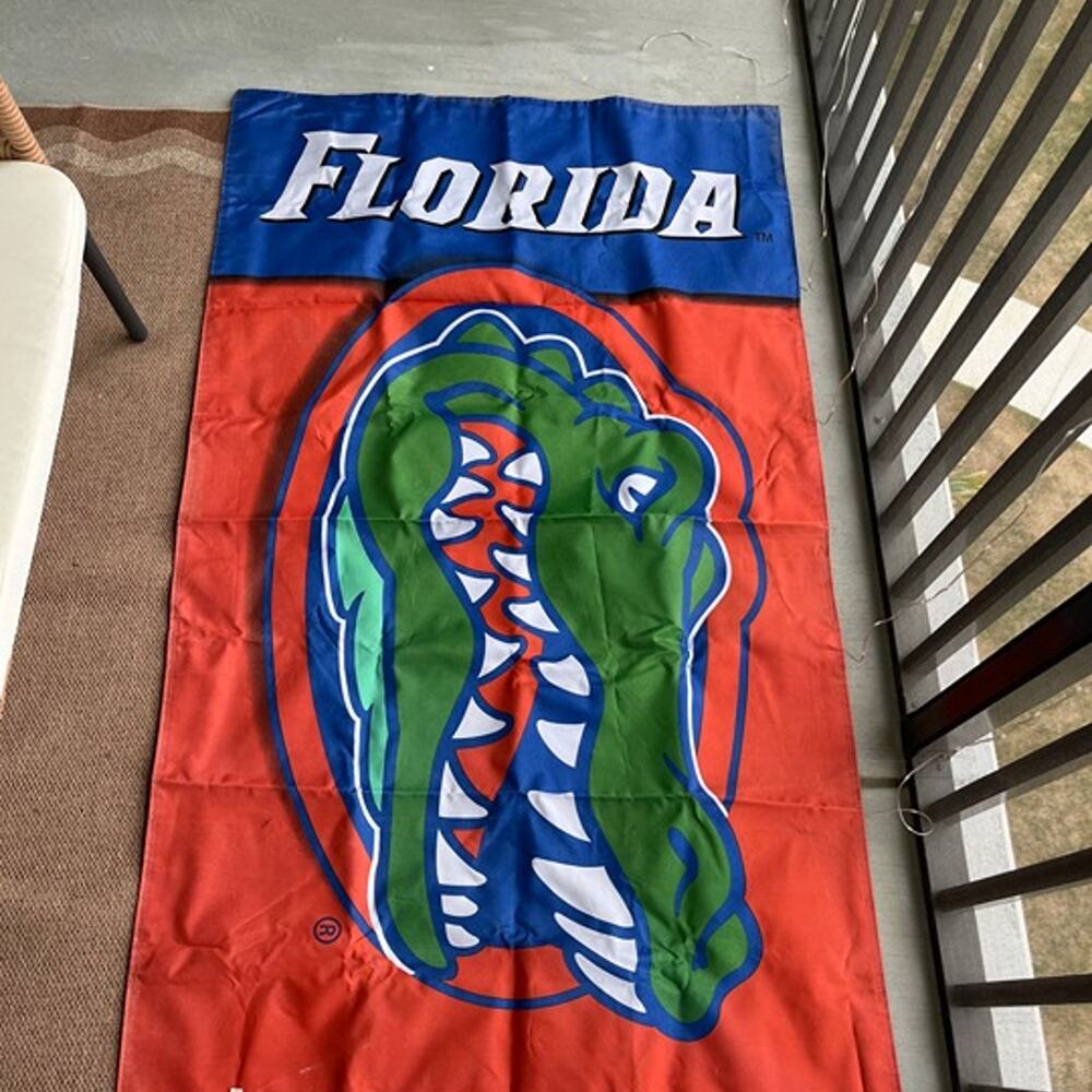 University of Florida Gators Flag Banner 3x5 Feet Metal Grommets Orange Design